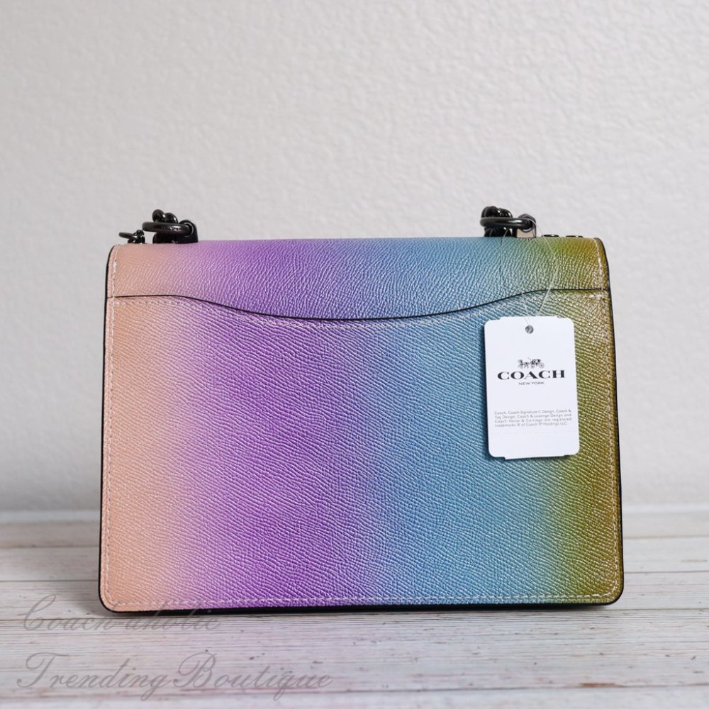 NWT Coach Klare Crossbody Bag Rainbow Ombre *RARE* - Picture 7 of 14